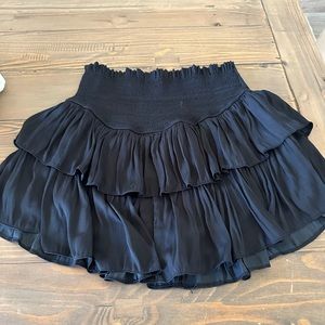 A black flowy skirt from a boutique